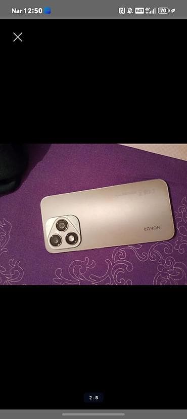 Məişət texnikası: Honor 400 Lite, 256 GB, rəng - Gümüşü, Barmaq izi — 2