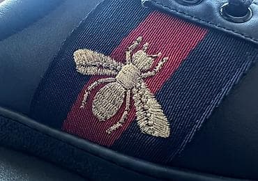 nike air force: Satılır: Orijinal Gucci Ace Embroidered Sneaker (Black) Ayaqqabı cəmi — 2