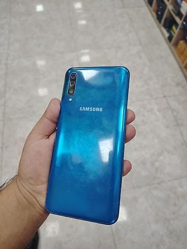 samsung a50 ekrani: Samsung Galaxy A50, 64 GB, rəng - Mavi, Barmaq izi — 3