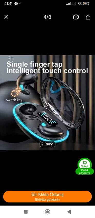 musiqi player: ✅Görünməz dizaynlı TWS qulaqcıq – yuxu və gündəlik istifadə üçün — 2