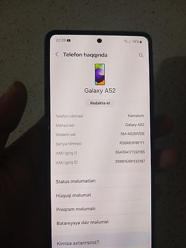 ayfon 13 sadə: Samsung Galaxy A52, rəng - Qara, İki sim kartlı — 4