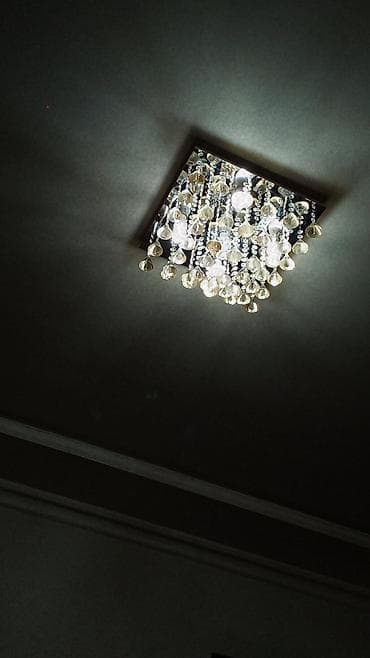 ucuz jaluzi perde: Çılçıraq, 10 və daha çox lampa, Xrustal — 2