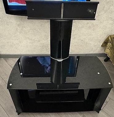 240 kabel: Düz TV altlığı, Polkalı, Şüşəli — 2