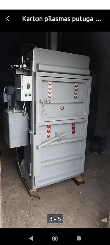 картон: Karton və plastik üçün hidravlik pres (balya presi) Təsvir: - Karton — 2