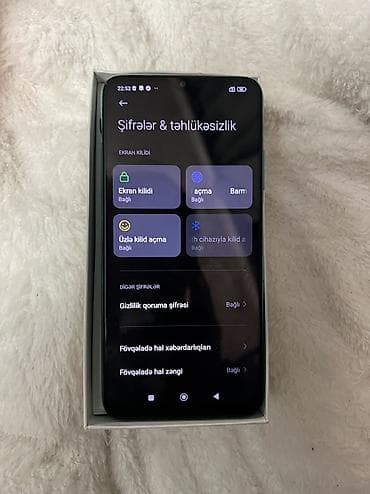 x7 pro: Redmi 9T, 64 GB, rəng - Göy, Barmaq izi, Face ID — 6