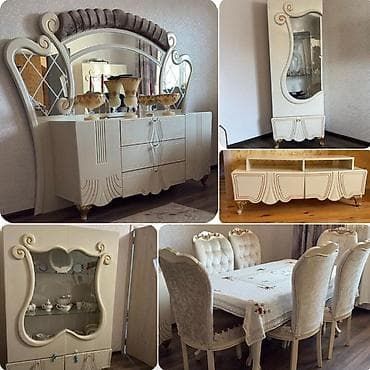 Klassik üslubda tam dəst qonaq otağı mebeli Real alıcıya endirim