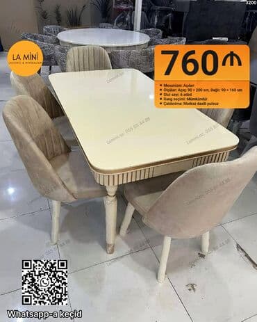 miz ustul: Açılan, 6 stul — 1