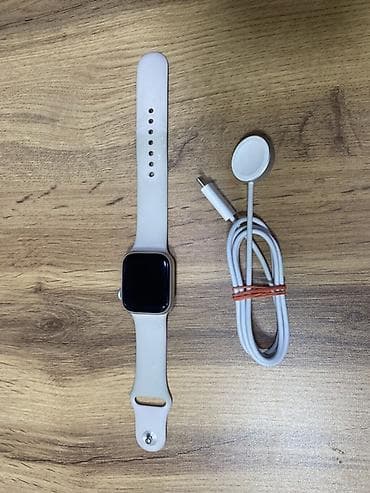 smart whatch: İşlənmiş, Smart saat, Apple, Suya davamlı, rəng - Gümüşü — 5