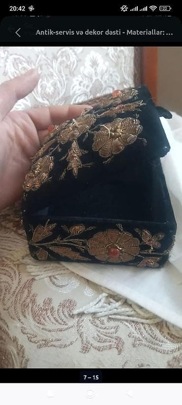 gùldan: Qədimi böyük ölçüdə güldan 22 sm meyve qabı böyük 2 orta ölçü temiz — 1