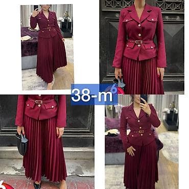 dest geyimler: Ağ saruçka -20m Qadın geyim dəsti – 38 (M) ölçü -40m 1) Bordo ceket — 1