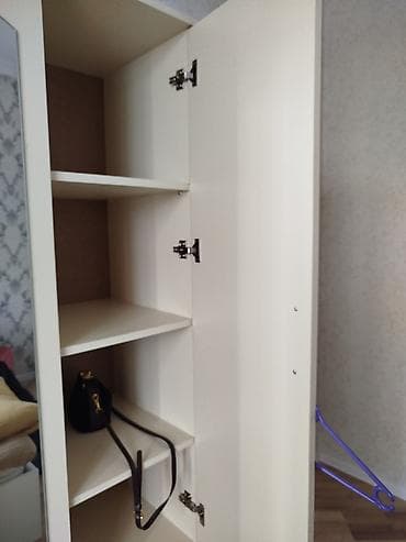 ucuz esyalar: 5 qapı, Güzgülü, Bej, Digər material, Açılan, Düz dolab — 3