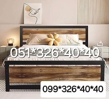 Yeni, İkinəfərlik çarpayı, Bazasız, Matras ilə, Siyirməsiz, Azərbaycan