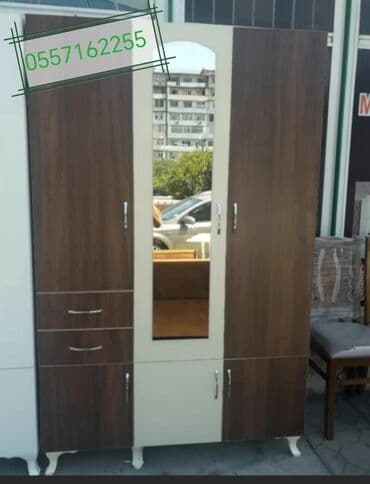 dsp satışı: Düz dolab, Qonaq otağı üçün, Dəhliz üçün, Yataq otağı üçün, Paltar üçün, Açılan, Quraşdırıla bilən, 3 qapılı — 4