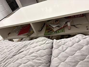 ustol ustul: Düz masa, Açılmayan, Təkərsiz, Parlaq laminat, Zəmanətsiz — 4