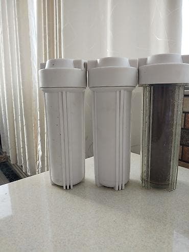 Кухонные плиты и варочные поверхности: 3 mərhələli su təmizləmə sistemi – məişət üçün Komplekt: - 3 korpuslu — 1