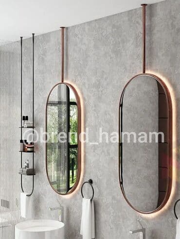 hamam guzguleri satisi: Güzgü Divar üçün, Oval — 1