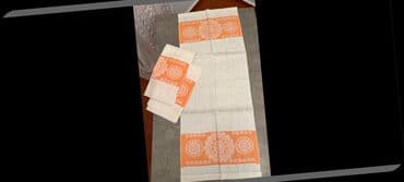 Часы для дома: Кухонное Новый цвет - Оранжевый Хлопок Полотенце, Самовывоз — 2