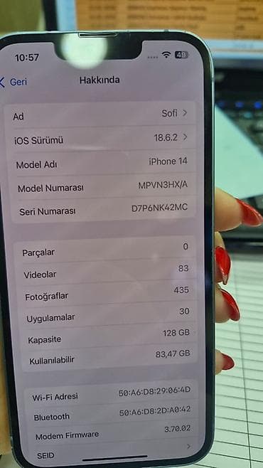 rtx 2070 super: IPhone 14, 128 GB, Mavi, Face ID — 3