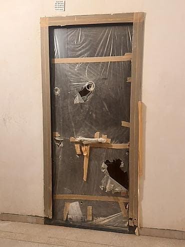 Dəhliz üçün metal giriş qapısı - Material: möhkəm polad gövdə, taxta — 2
