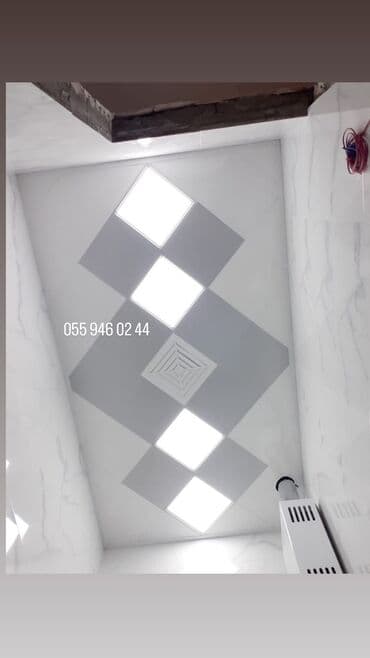 zal ucun alcipan fiqurları: Подвесной потолок, Металл, Влагостойкая, Бесплатная доставка, Платная установка, C гарантией — 5