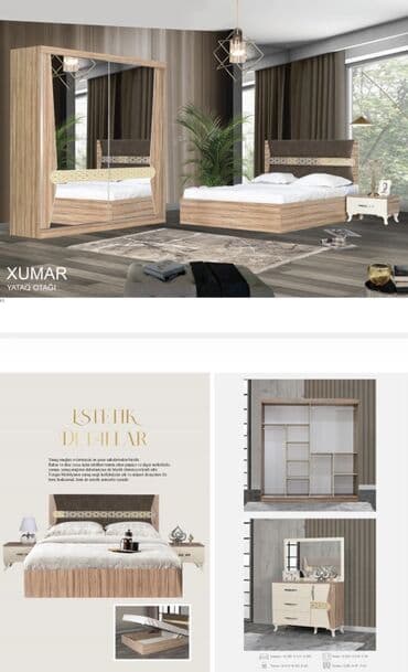 sumqayit 2 ci el mebel: İkinəfərlik çarpayı, Dolab, Termo, 2 tumba, Yeni — 1