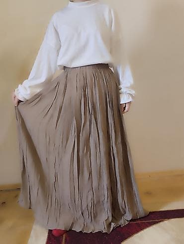 tunikler: Geniş kəsimli, rahat tunik bluzlar və uzun ətək dəsti tək tekde — 2