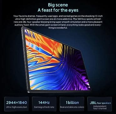 oneplus pad: Əsas texniki göstəriciləri: Ekran: 12.7 düym, IPS, ultra-aydın 2.9K — 2