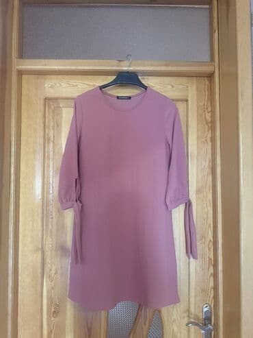 Qadın tunik/mini don - Rəng: toz-çəhrayı (mauve tonunda) - Dizayn