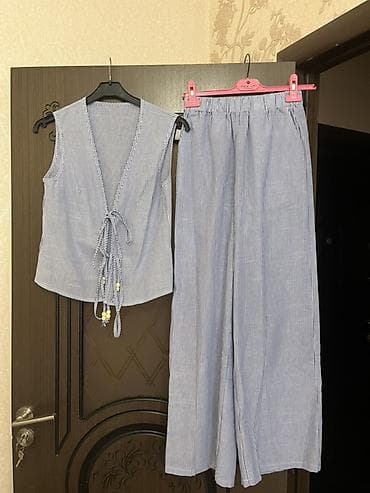 qaqa şalvarı: Şalvar, S, rəng - Mavi — 5
