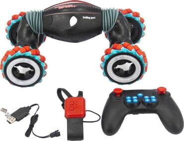 sukeçirməyən uşaq əlcəkləri: Maşın əlcəklə idarə olunan RC drift twister yearoo (Watch + remote) — 1