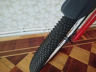 Toba dağ velosipedi Qət təzədi evdedi - Rəng: qırmızı, ağ loqo — 5