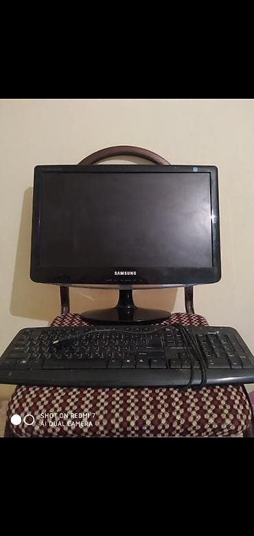 hp kompüter: Samsung SyncMaster monitor + klaviatura dəsti - Monitor: Samsung — 1