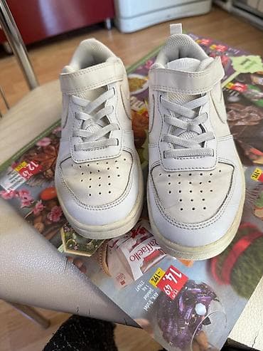 Школьная форма: Цвет - Белый Кроссовки, Nike, Размер: 33, Унисекс — 1