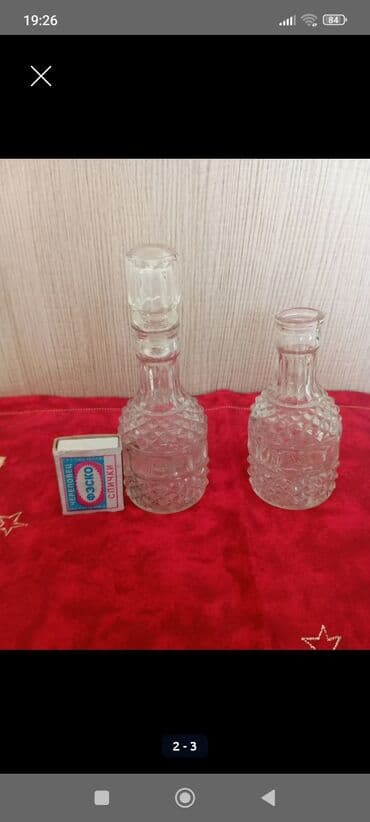 yuxuda stekan nelbeki gormek: Şüşə buz vedrəsi dəsti - 2 ədəd klassik kəsim naxışlı şüşə buz — 4