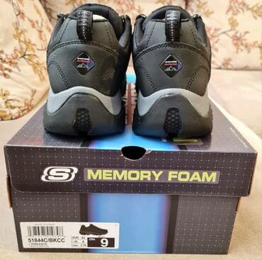 iz aparan krem: Skechers Sport kişi idman/trekkinq ayaqqabısı – Memory Foam Model — 4