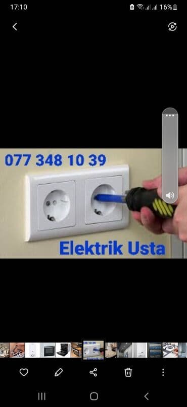 ������������������������ �� ������������: Elektrik Usta Xidmeti Rozetka, vklucatel, avtomat qurawdirma — 1