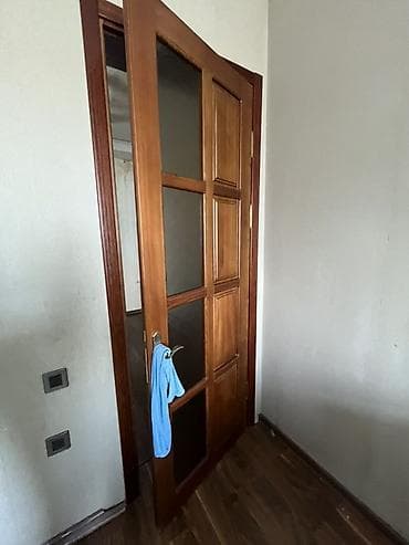 qapi demir qapi seyf qapi: Taxta şüşəli otaq qapıları dəsti - Material: massiv ağac (təbii ağac — 6