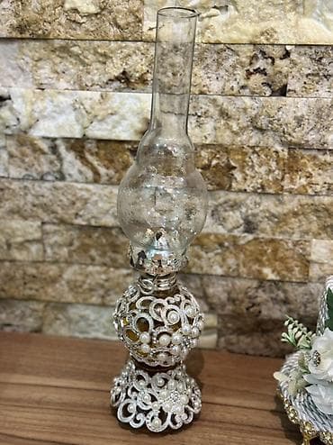 Канцтовары: Dekorativ set – güzgü, şamdanlar və aksesuar qabı - Oval masaüstü — 5