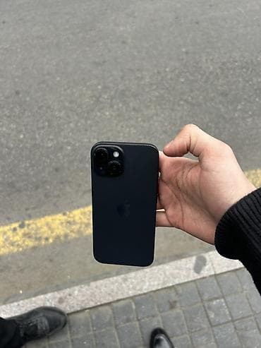 iphone 16 qiyməti: IPhone 15, 128 GB, Qara, Simsiz şarj, Face ID — 1