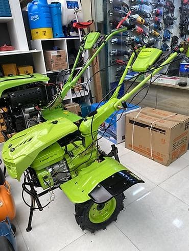 Aqrotex MTZ tipli güclü motosovxoz/kultivator - Rəng: açıq yaşıl -