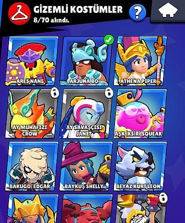 se pro: Brawl Stars hesabı !! Hesab ilk verilmir!! - Kupa yolu: 16.188 - — 10