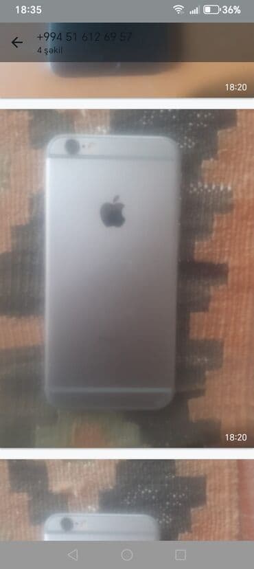 qulaqlıq qiymeti: IPhone 6, 32 ГБ, Серебристый, Отпечаток пальца — 5