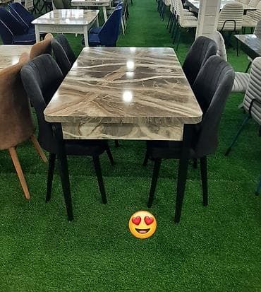 paxlava parca satisi: Yeni, Açılan, Dördbucaq masa, 4 stul — 1