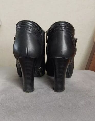 ботильоны без каблука: Dəri bot. 36 ölçü. daban hündürlüyü 9 sm — 1