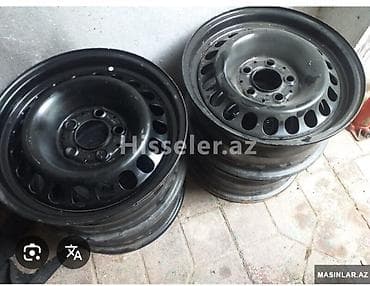 Polad disklər – 15 düym - Rəng: qara - 5 bolt üçün uyğundur (5x bolt