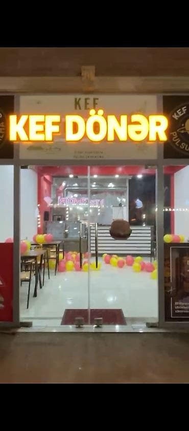 Kef Dönər – dönər və fast-food məkanı - Məkan növü: Dönər və isti