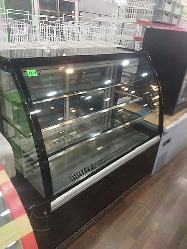Hazır biznes: Şirniyyat/qatılaşdırılmış məhsullar üçün soyuduculu vitrin - Önü tam — 1