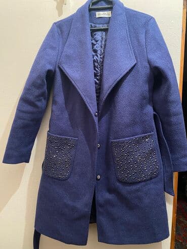 Çəngəllər: Palto, Max Mara, L, rəng - Göy — 1