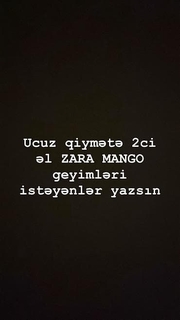 Женская одежда: ZARA və MANGO brendlərinə aid ikinci əl geyimlər - Ucuz qiymət aralığı — 1