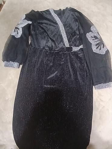 Qadın geyimləri: Ziyafət donu, Maksi, 3XL — 2